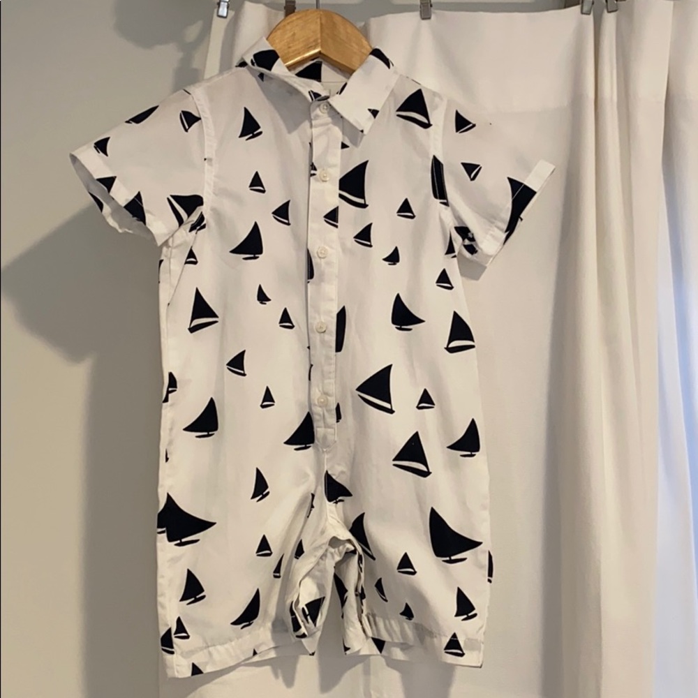 THREADS by POTTERY BARN KIDS Nautical Romper.